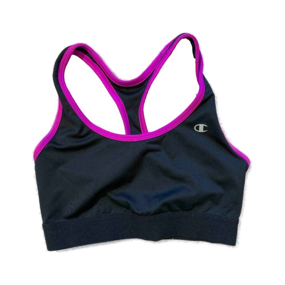 Champion Sports Bra - Black & Purple - S